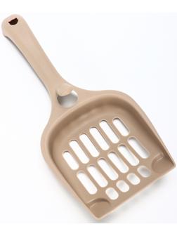 Совок для кошачьего туалета 22.5 х 10 х 5 см, Soft-touch, капучино