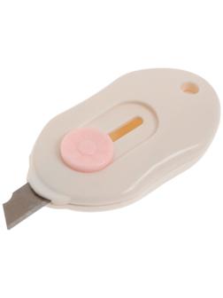 Нож универсальный ТУНДРА, мини, пластиковый корпус, возвратное лезвие, 9 мм