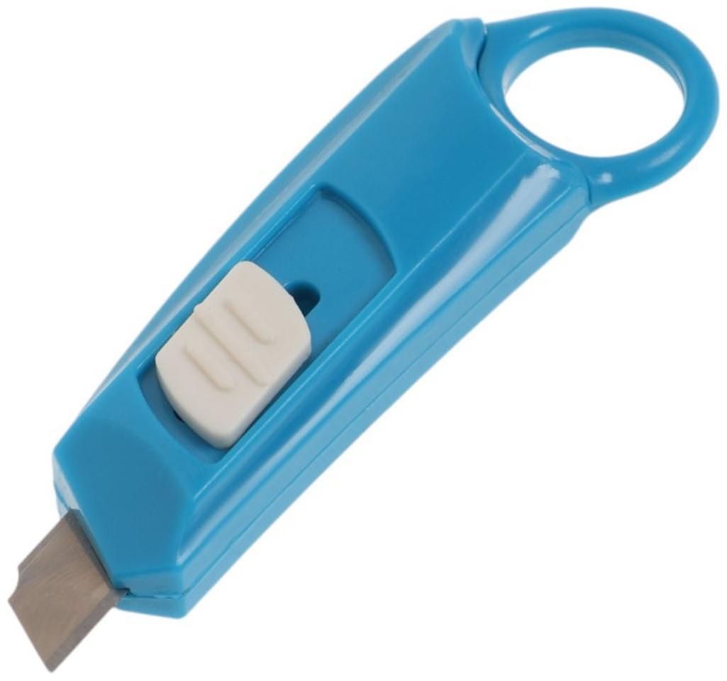 Нож универсальный ТУНДРА, мини, пластиковый корпус, возвратное лезвие, 9 мм