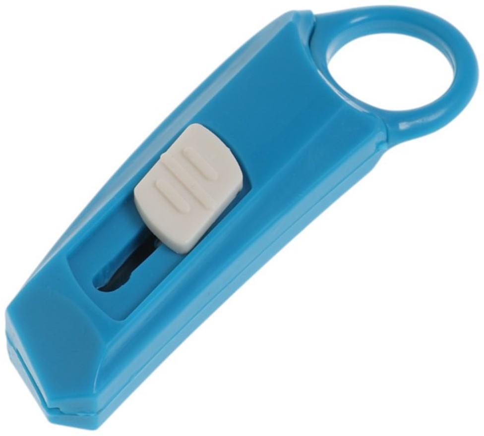 Нож универсальный ТУНДРА, мини, пластиковый корпус, возвратное лезвие, 9 мм