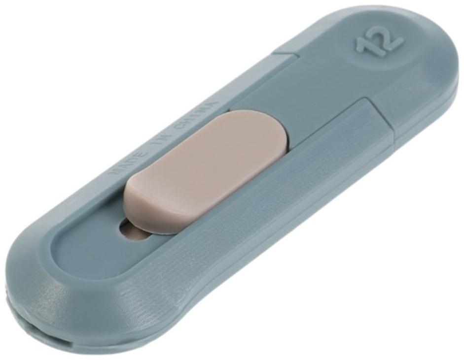 Нож универсальный ТУНДРА, мини, пластиковый корпус, возвратное лезвие, 12 мм