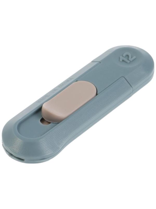 Нож универсальный ТУНДРА, мини, пластиковый корпус, возвратное лезвие, 12 мм