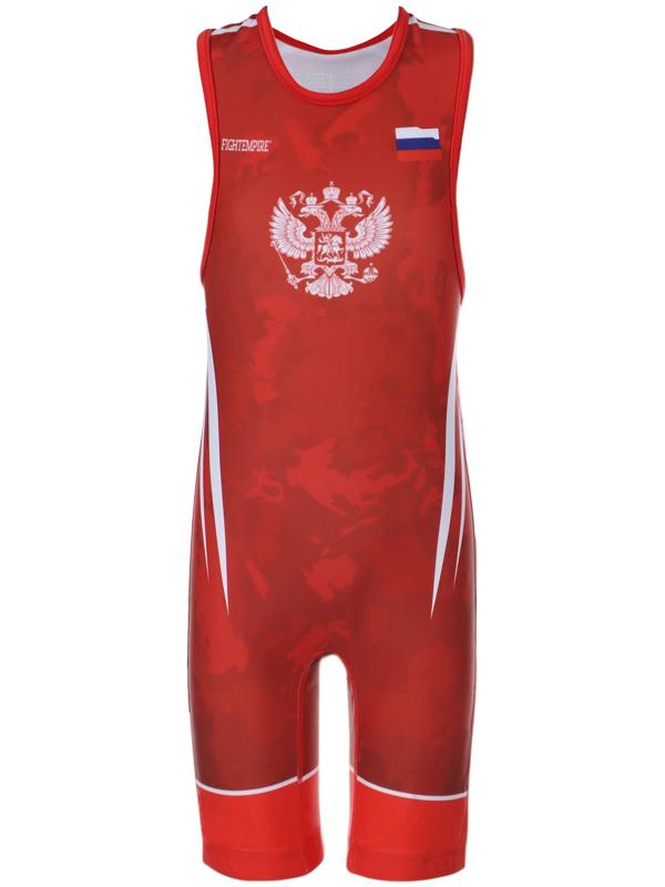 Трико борцовское FIGHT EMPIRE, WT500R, красное, р. 4XS