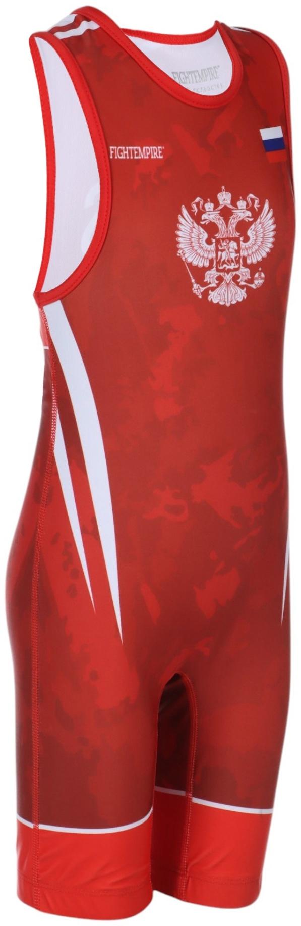 Трико борцовское FIGHT EMPIRE, WT500R, красное, р. L