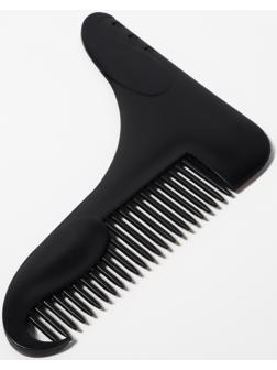 Расчёска - гребень для усов и бороды, 12×10 см, чёрная