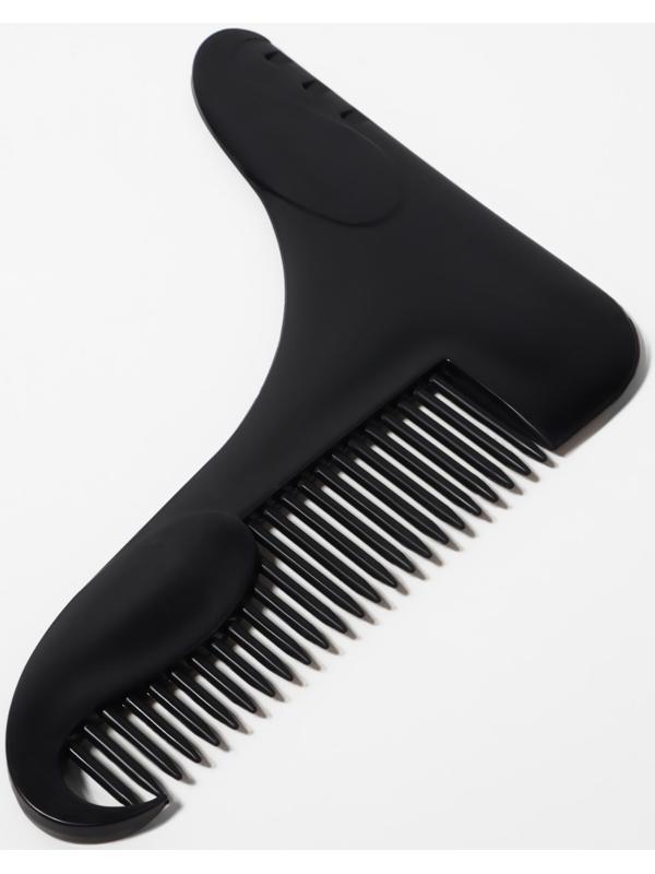 Расчёска - гребень для усов и бороды, 12×10 см, чёрная