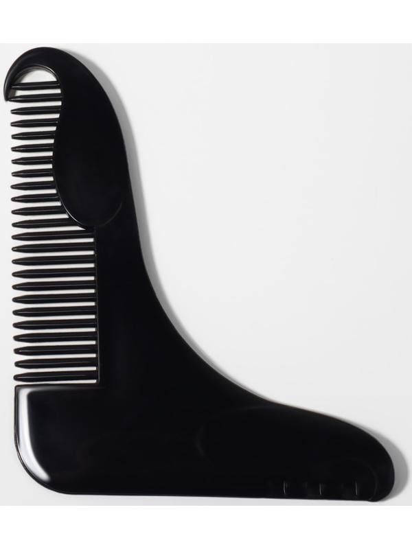 Расчёска - гребень для усов и бороды, 12×10 см, чёрная