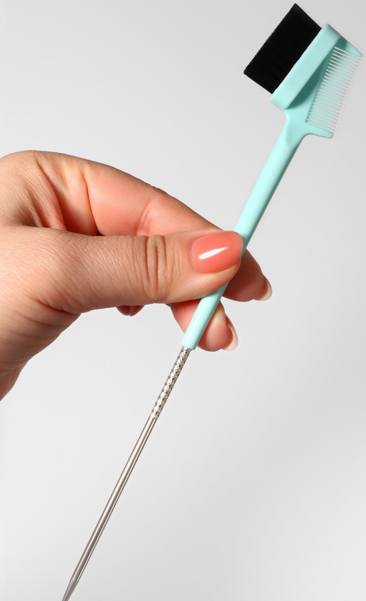 Расчёска - щётка для укладки волос, 21×3.6 см, МИКС