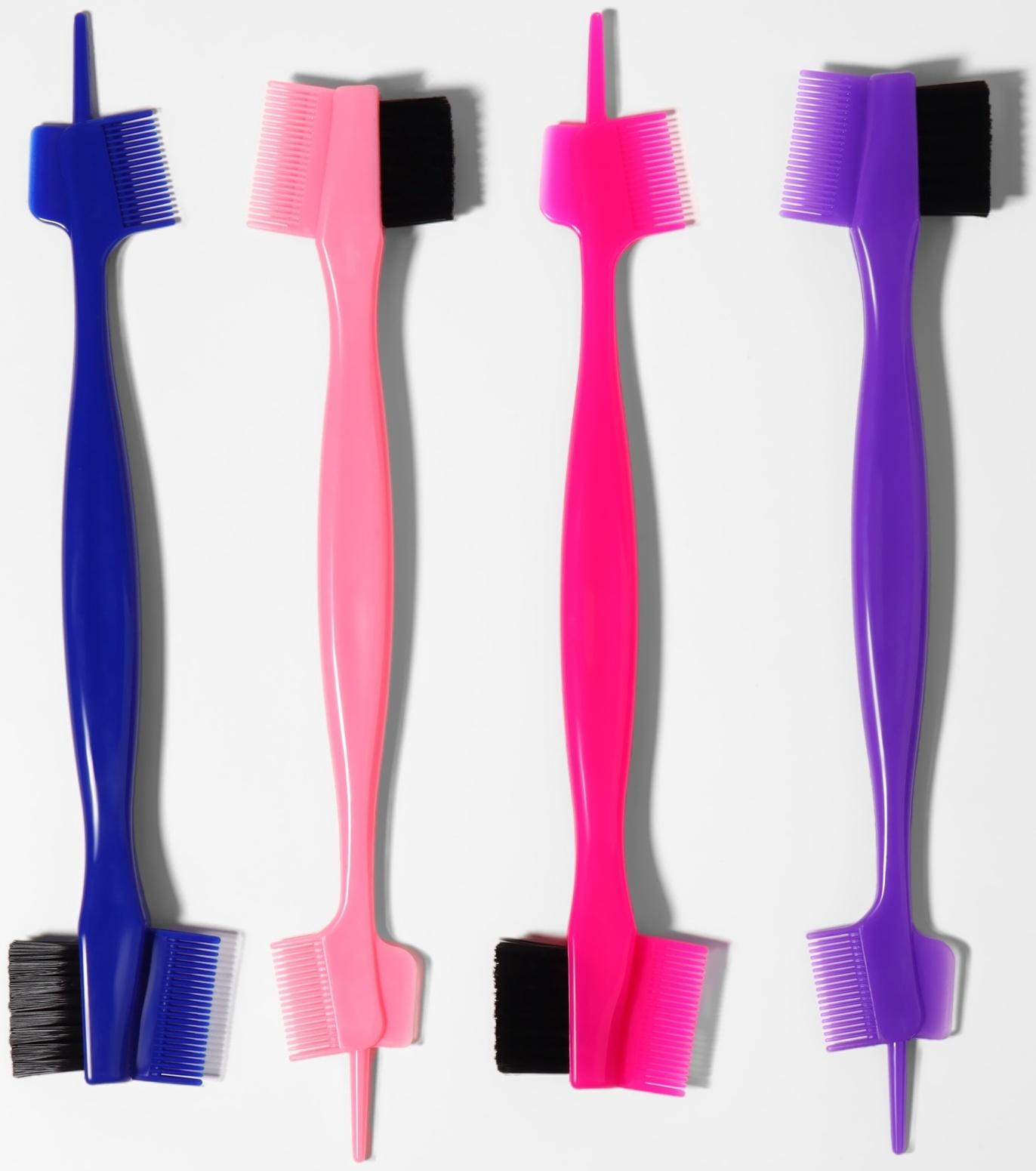 Расчёска - щётка для укладки волос, 20×4 см, МИКС