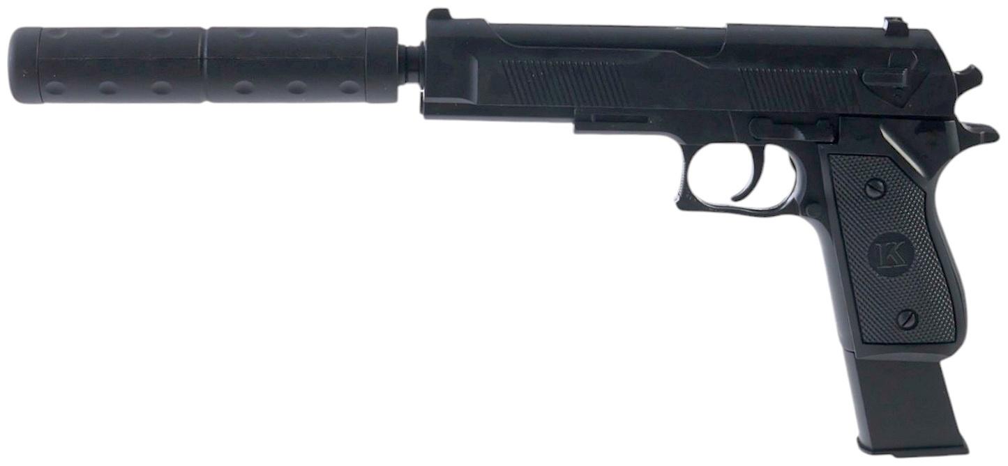 Пистолет «Авангардный стрелок», с глушителем и увеличенной обоймой, стреляет пульками 6 мм