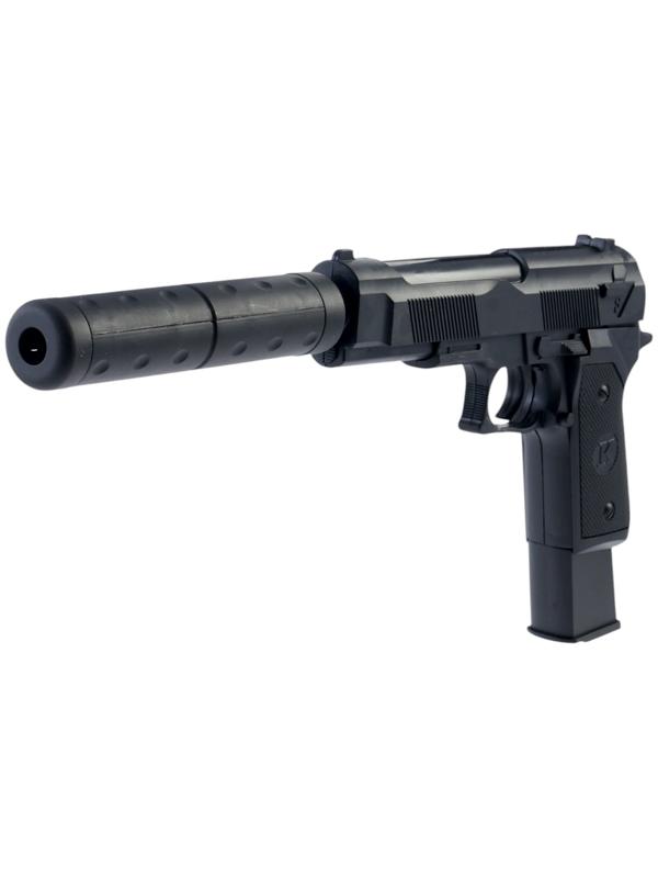 Пистолет «Авангардный стрелок», с глушителем и увеличенной обоймой, стреляет пульками 6 мм