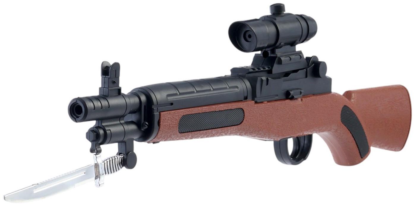 Винтовка «Защитник», с лазером, с штык-ножом, стреляет пульками 6 мм