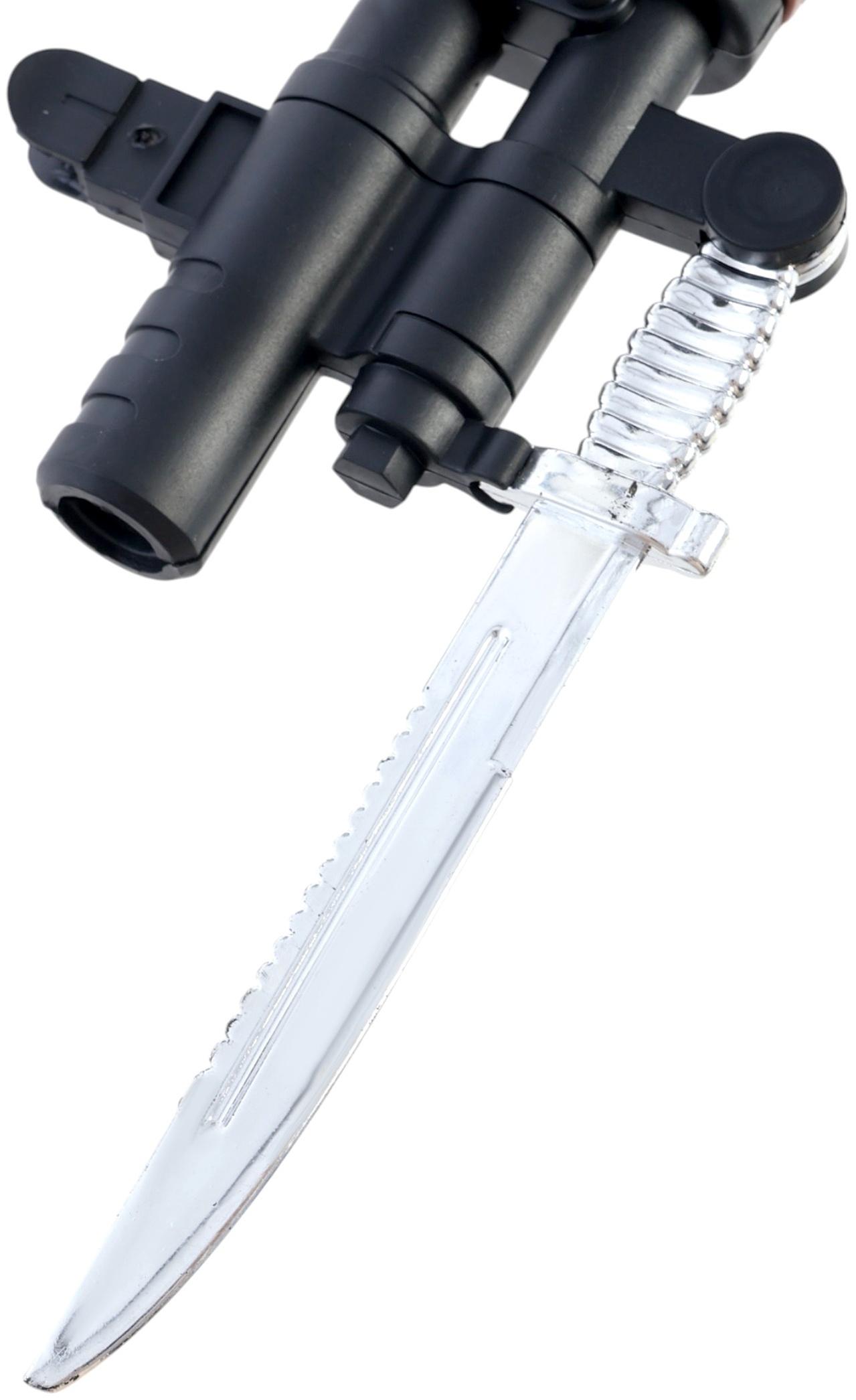 Винтовка «Защитник», с лазером, с штык-ножом, стреляет пульками 6 мм