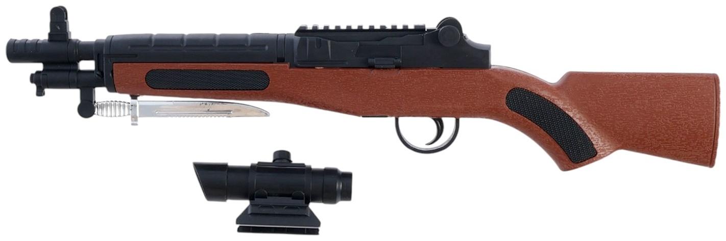 Винтовка «Защитник», с лазером, с штык-ножом, стреляет пульками 6 мм