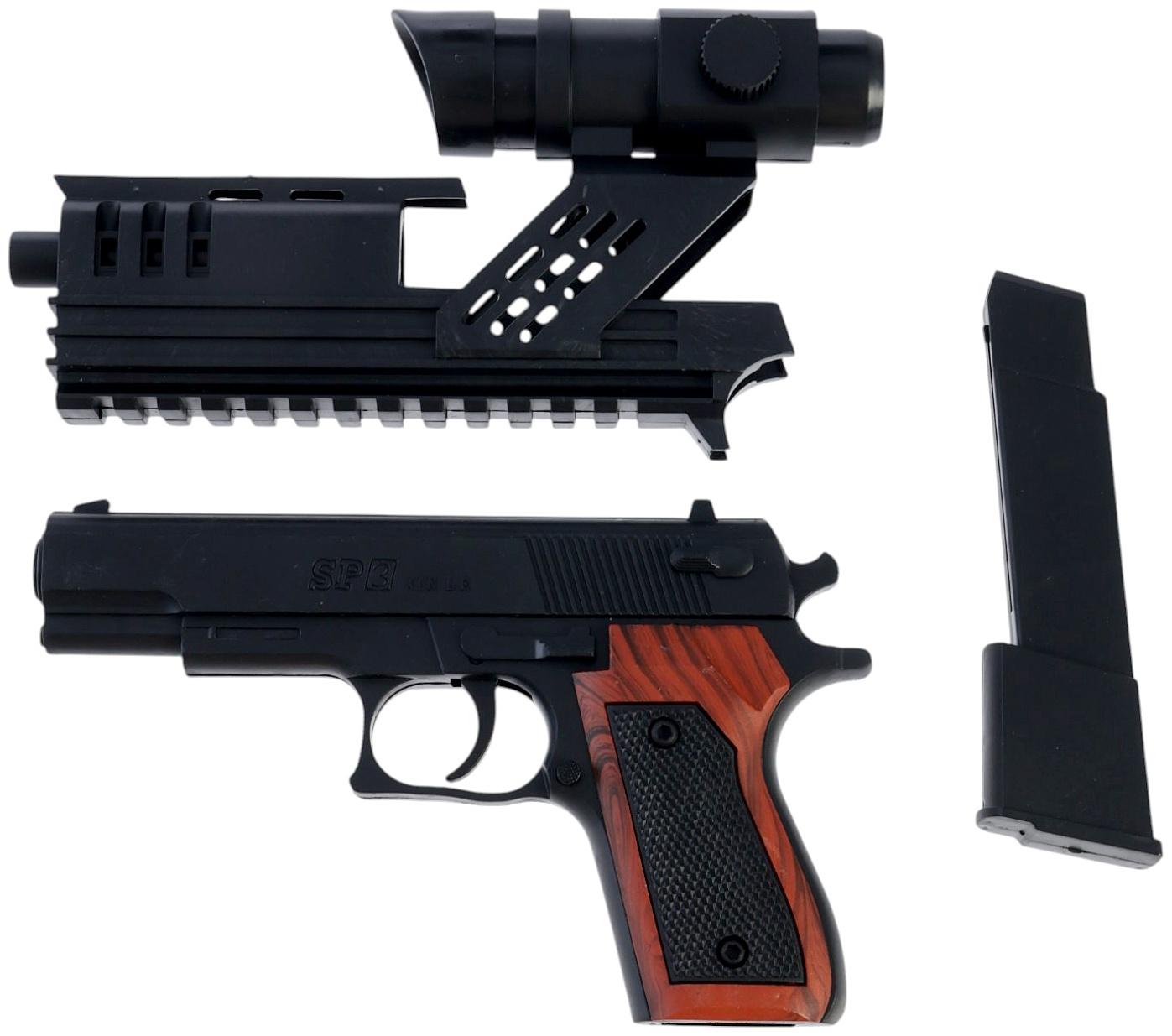 Пистолет «Пневматический ниндзя», стреляет пульками 6 мм, 20 см