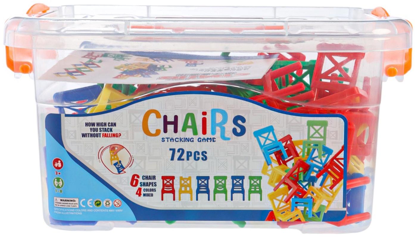Настольная игра «Баланс стулья», 72 стула, 1-8 игроков, 3+