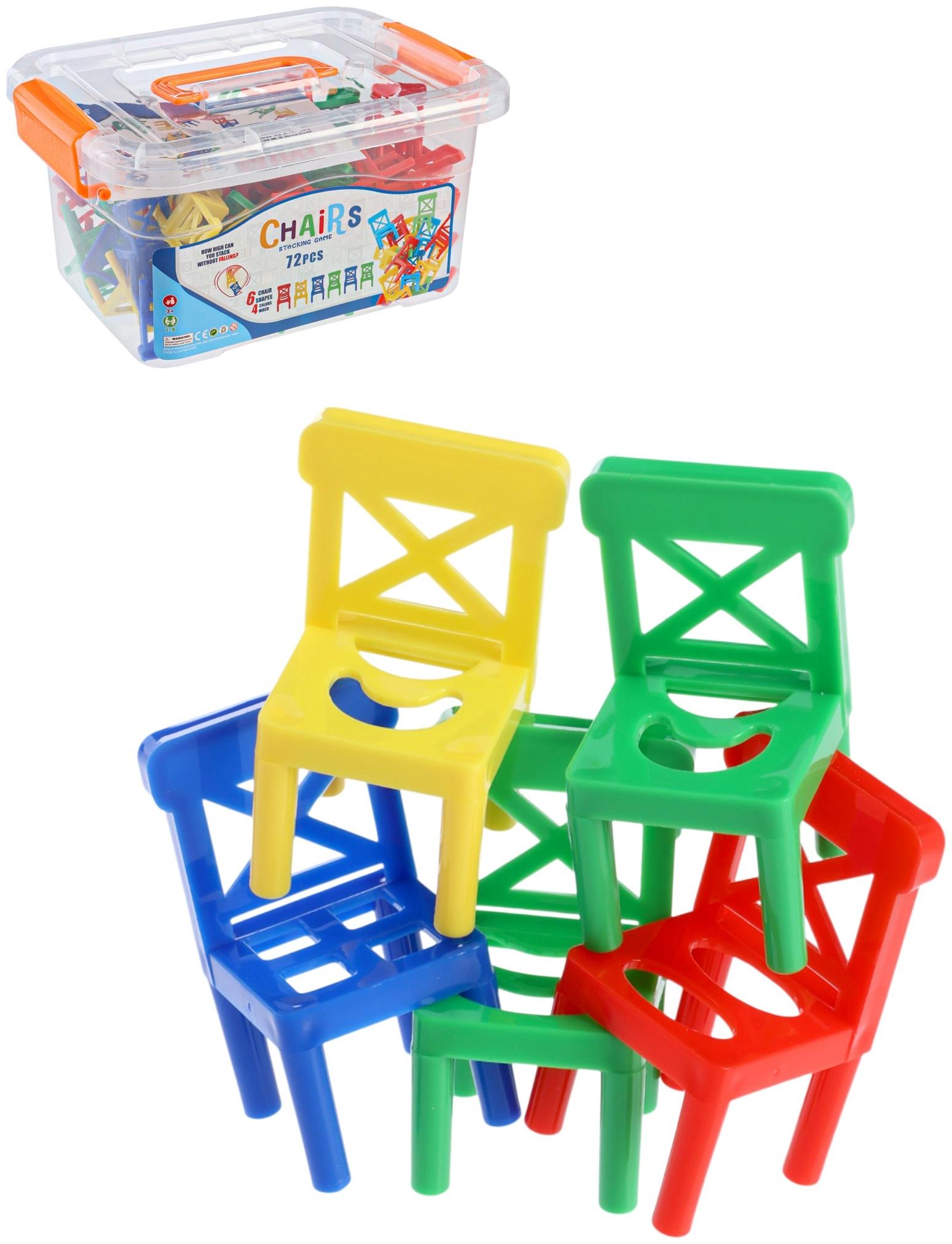 Настольная игра «Баланс стулья», 72 стула, 1-8 игроков, 3+