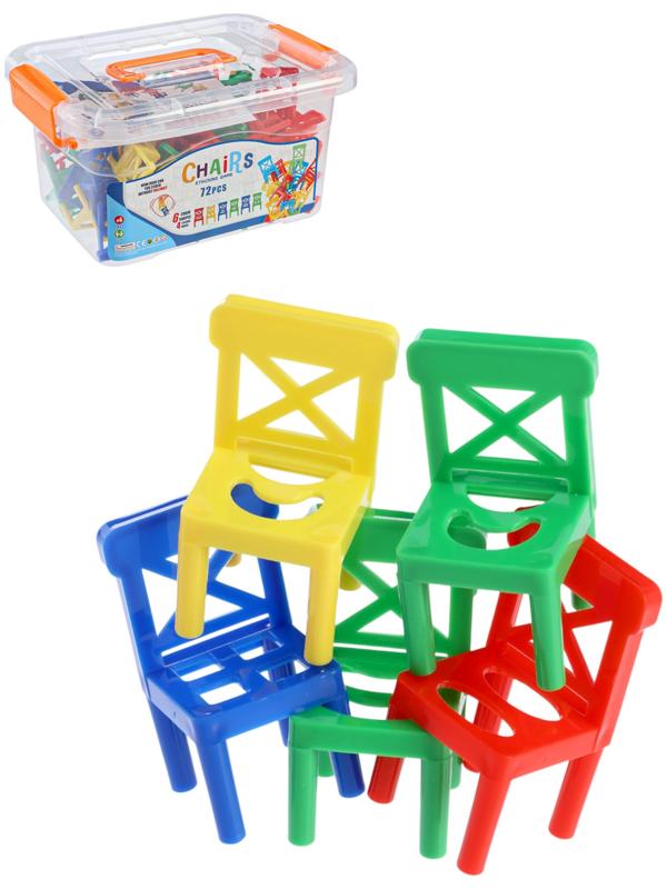 Настольная игра «Баланс стулья», 72 стула, 1-8 игроков, 3+