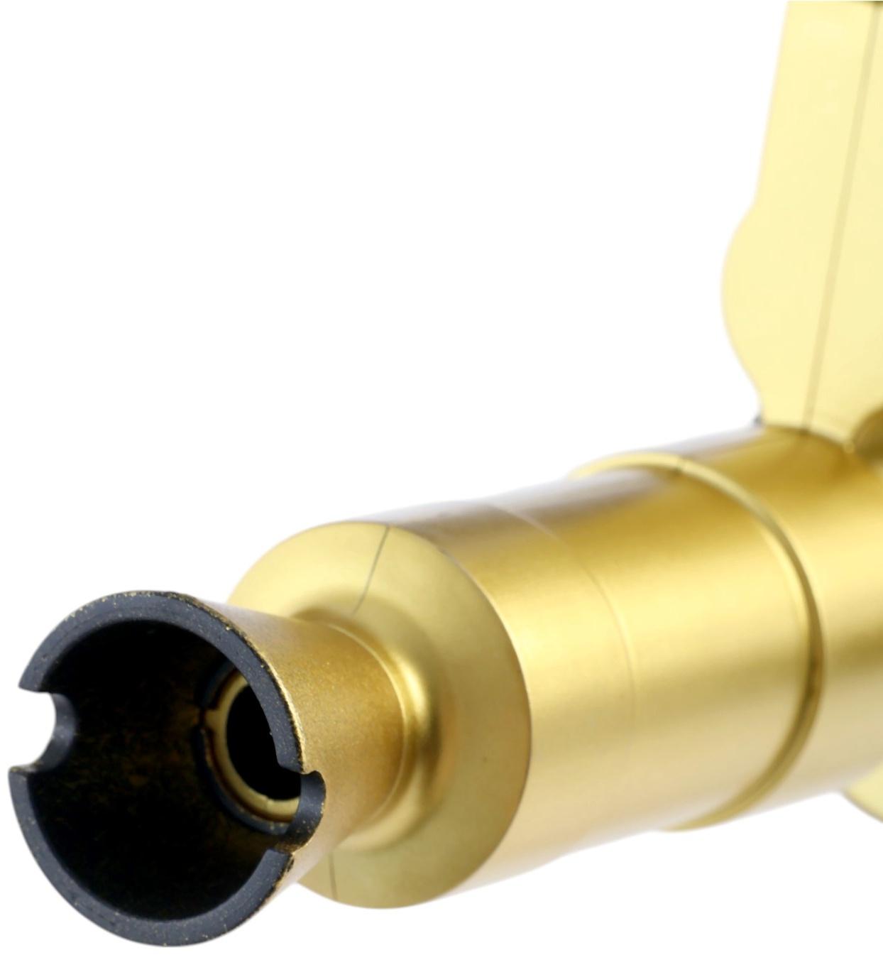 Автомат АК-47, с лазером, стреляет пульками 6 мм, цвет золотой, 46 см