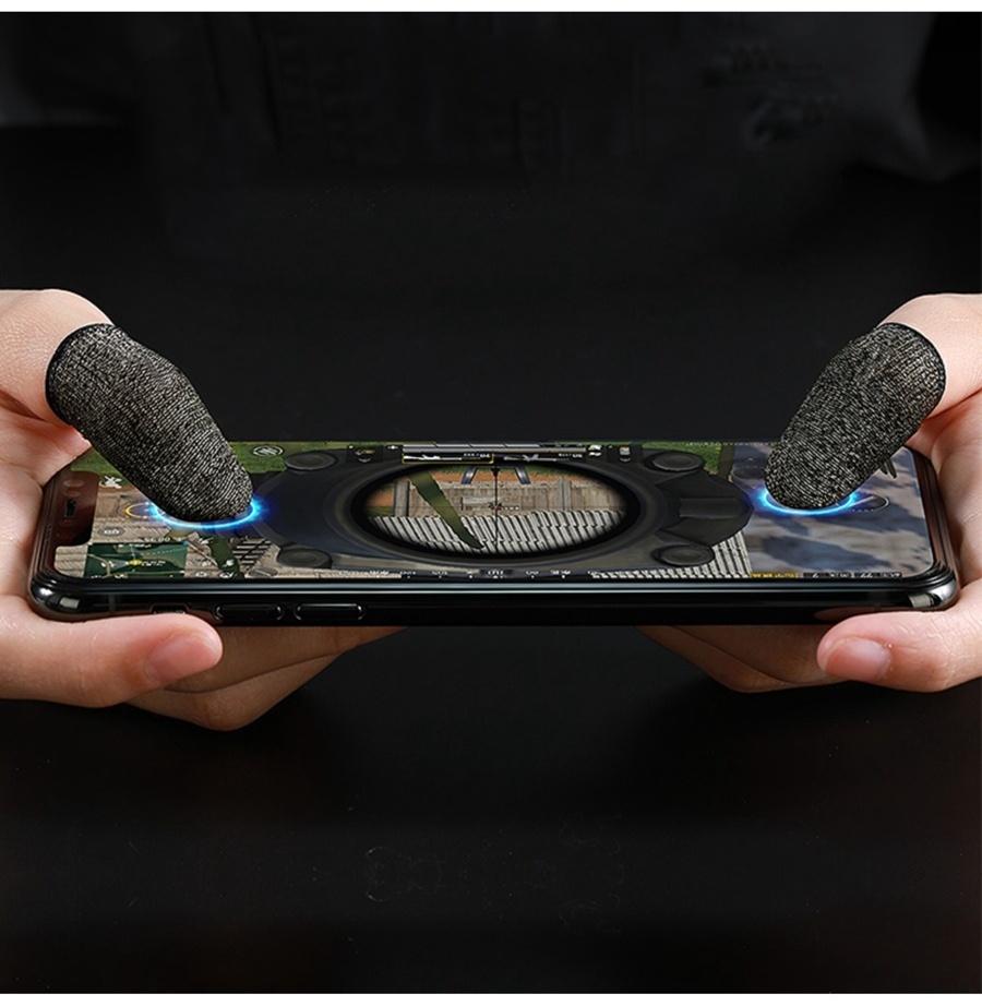 Напальчники для игр на смартфоне Hoco GM4, с защитой от пота, 10 шт., черные