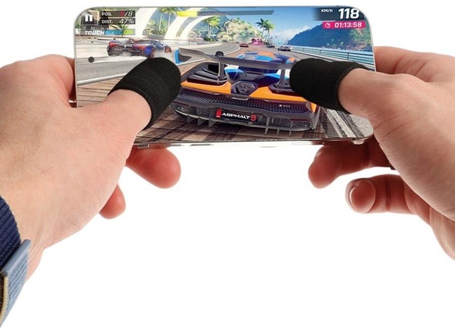 Напальчники для игр на смартфоне Hoco GM4, с защитой от пота, 10 шт., черные