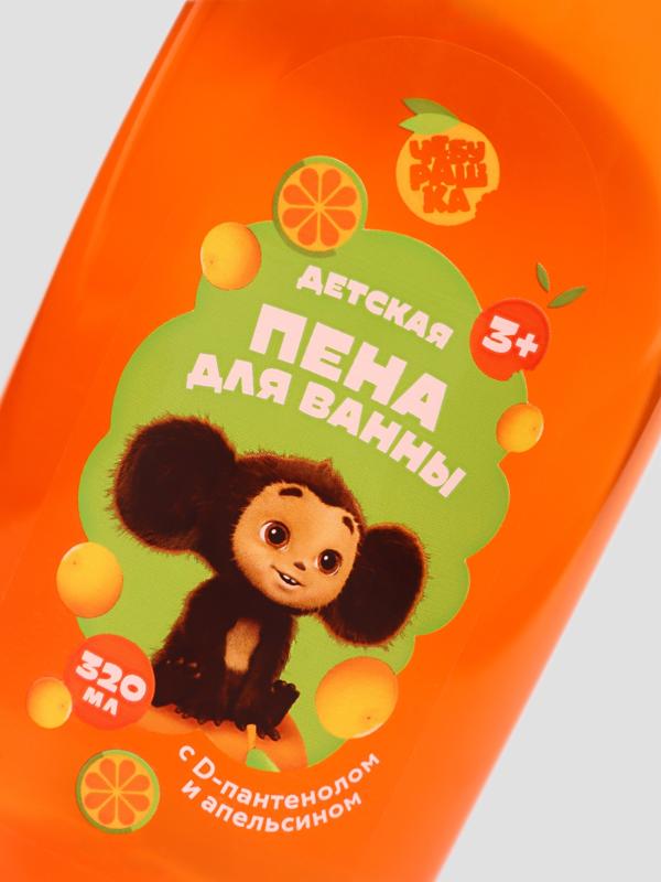 Пена для ванны, 320 мл, апельсин, Чебурашка