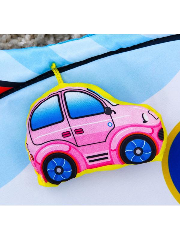 Развивающий коврик детский «Путешествие», 2 игрушки