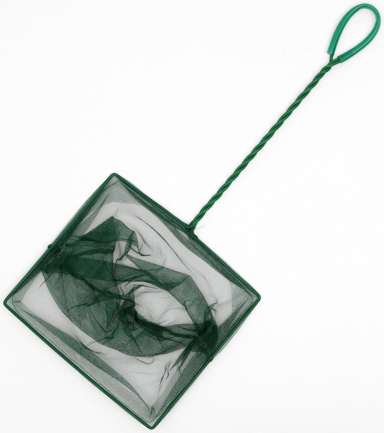 Сачок аквариумный 25 см, зелёный