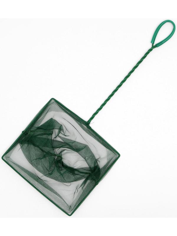 Сачок аквариумный 25 см, зелёный