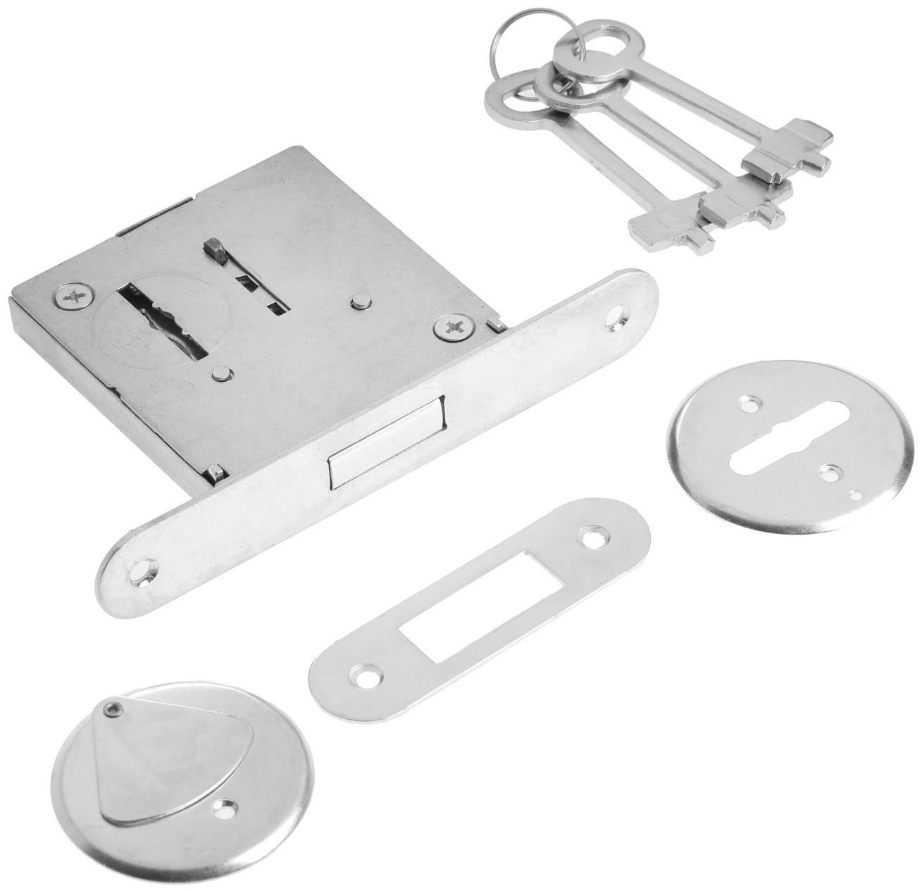 Замок врезной LOCKLAND, сувальдный, 85х75 мм, 3 ключа