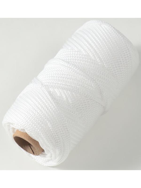 Шнур полипропиленовый вязаный 2 мм / 50 м (белый)