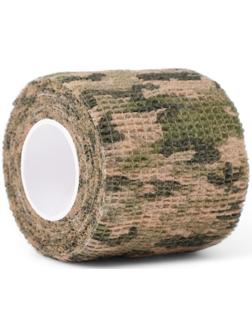 Лента маскировочная самоклеящаяся, 5 см х 4.5 м, трава