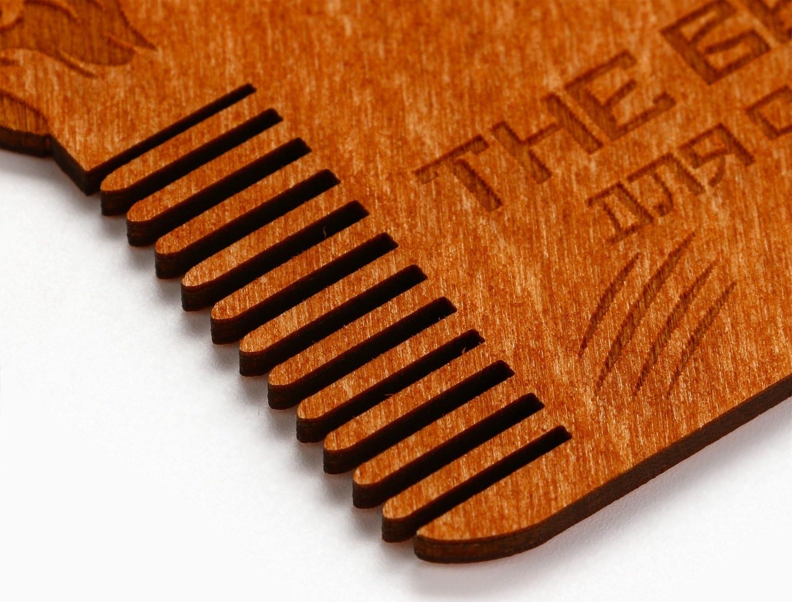 Расческа для бороды в конверте «Для сильных мужчин» 11 х 10,4см