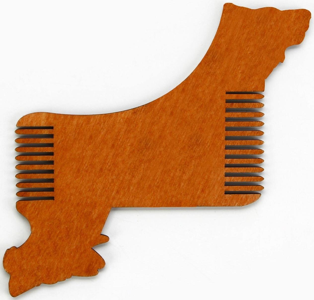 Расческа для бороды в конверте «Для сильных мужчин» 11 х 10,4см