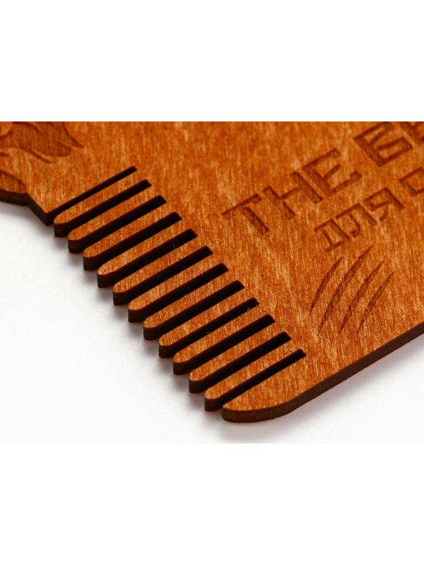 Расческа для бороды в конверте «Для сильных мужчин» 11 х 10,4см