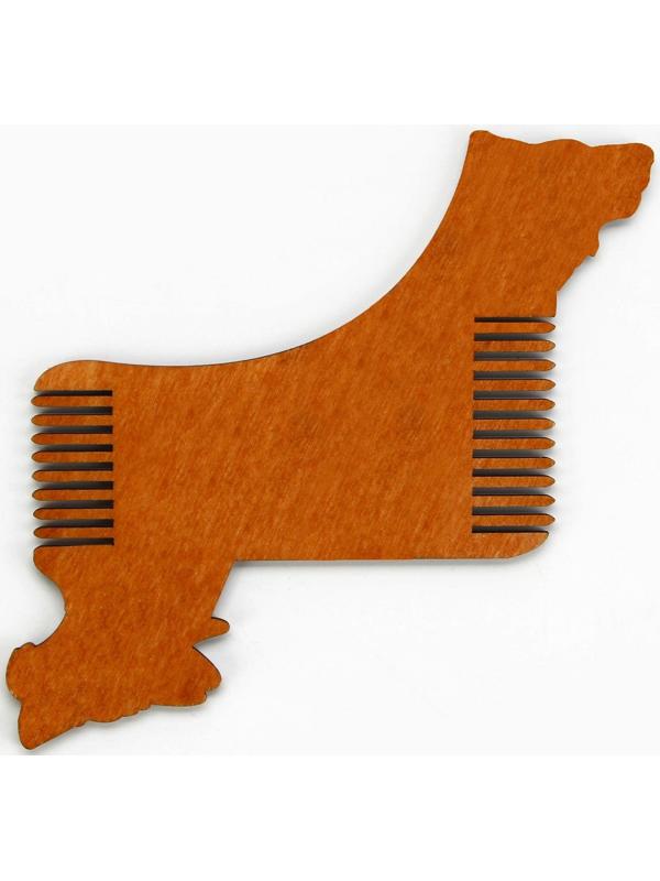 Расческа для бороды в конверте «Для сильных мужчин» 11 х 10,4см