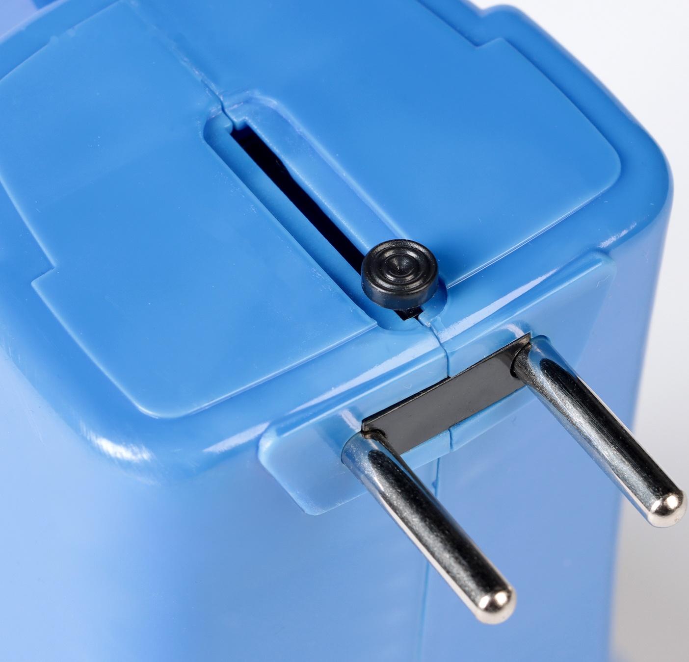 Фонарь прожекторный аккумуляторный, 2 Вт+3 Вт, 800 мАч, 11 х 18 см, синий