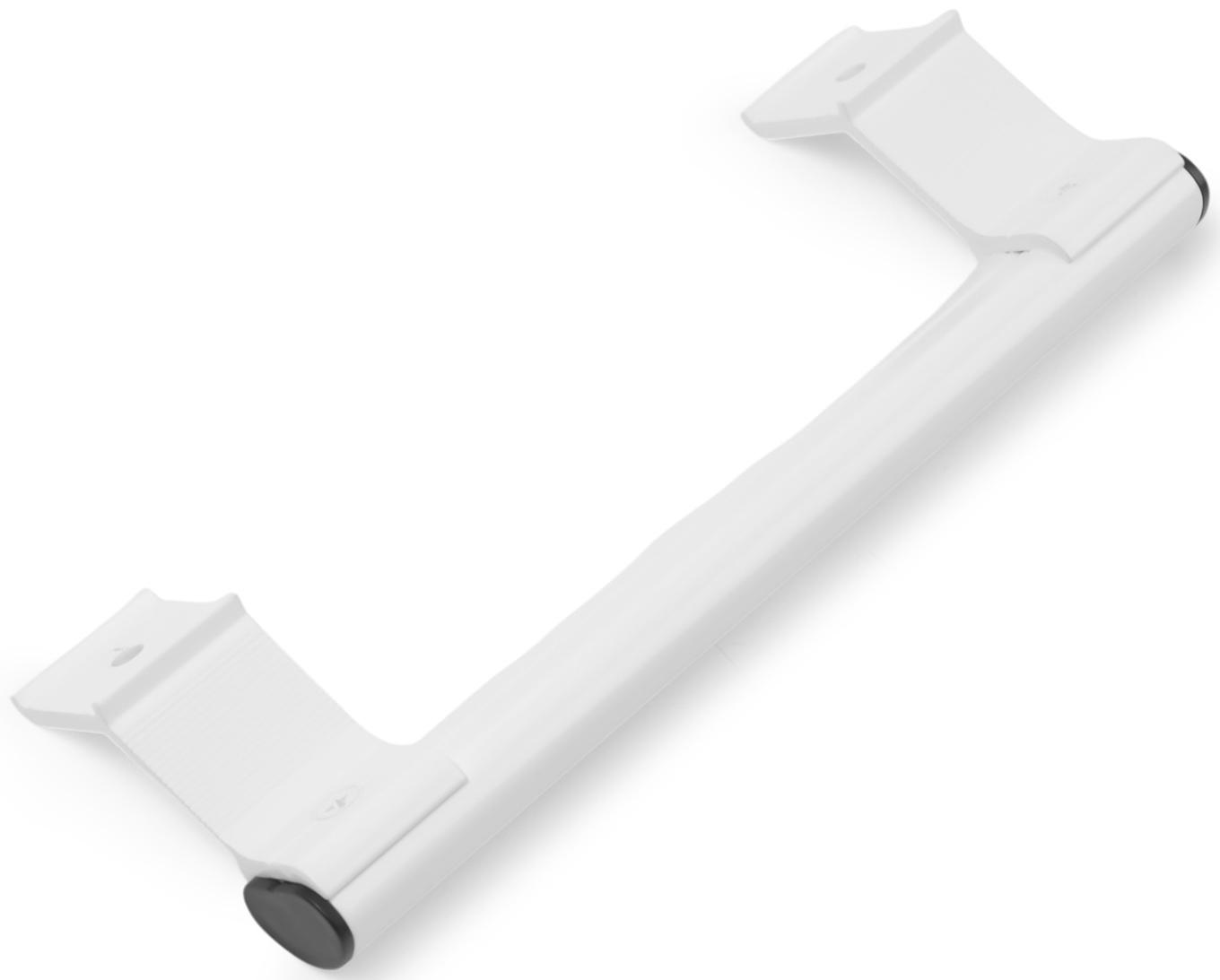 Ручка-скоба для пластиковых дверей ТУНДРА 001WH, металлическая, цвет белый