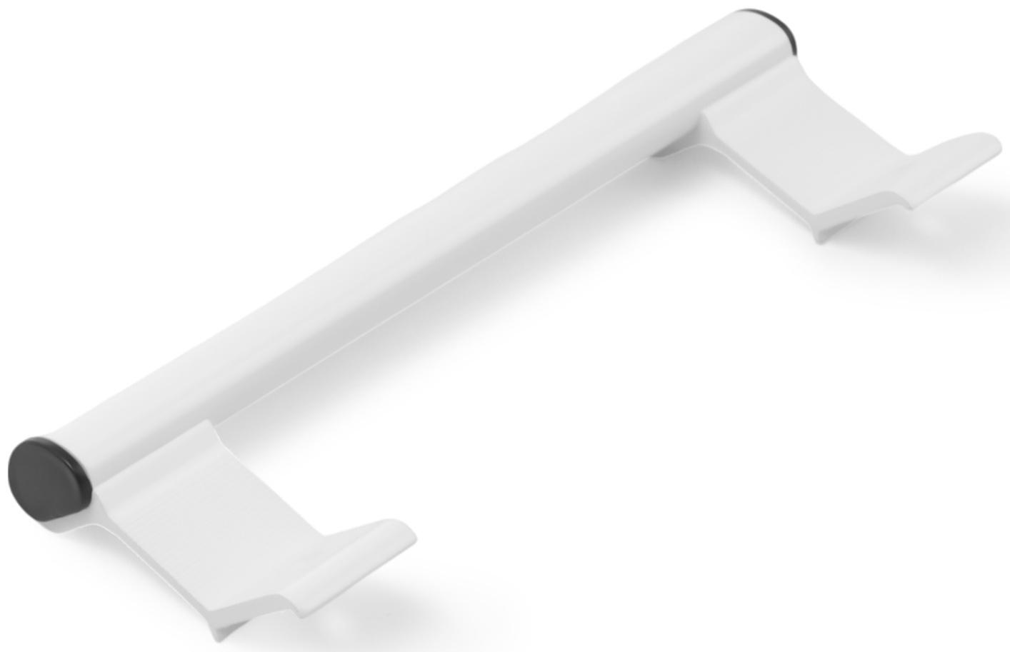 Ручка-скоба для пластиковых дверей ТУНДРА 001WH, металлическая, цвет белый