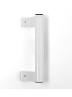 Ручка-скоба для пластиковых дверей ТУНДРА 001WH, металлическая, цвет белый