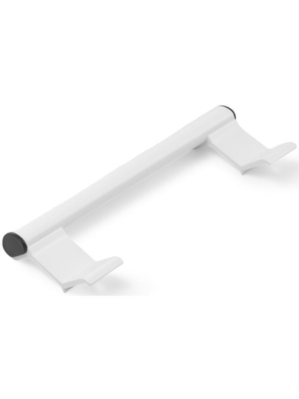 Ручка-скоба для пластиковых дверей ТУНДРА 001WH, металлическая, цвет белый