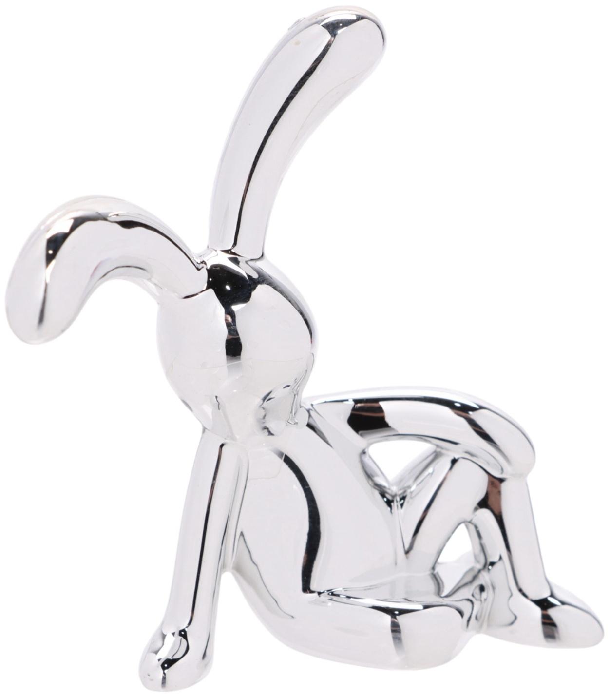 Игрушка на панель авто, зайчики, хром, пластик, набор 2 шт