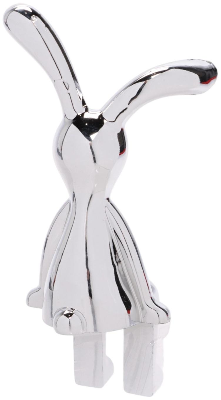 Игрушка на панель авто, зайчики, хром, пластик, набор 2 шт