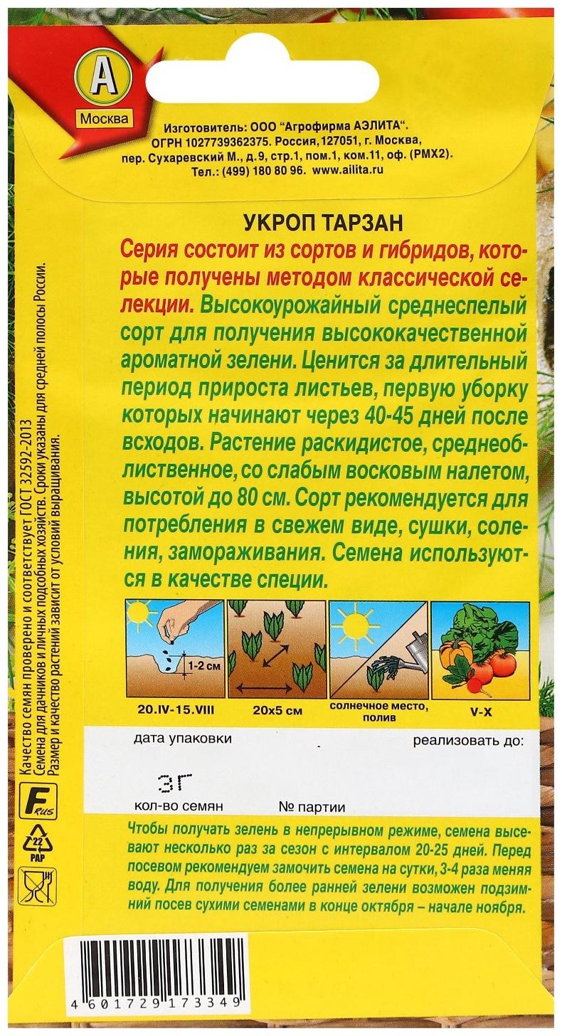 Семена Укроп 