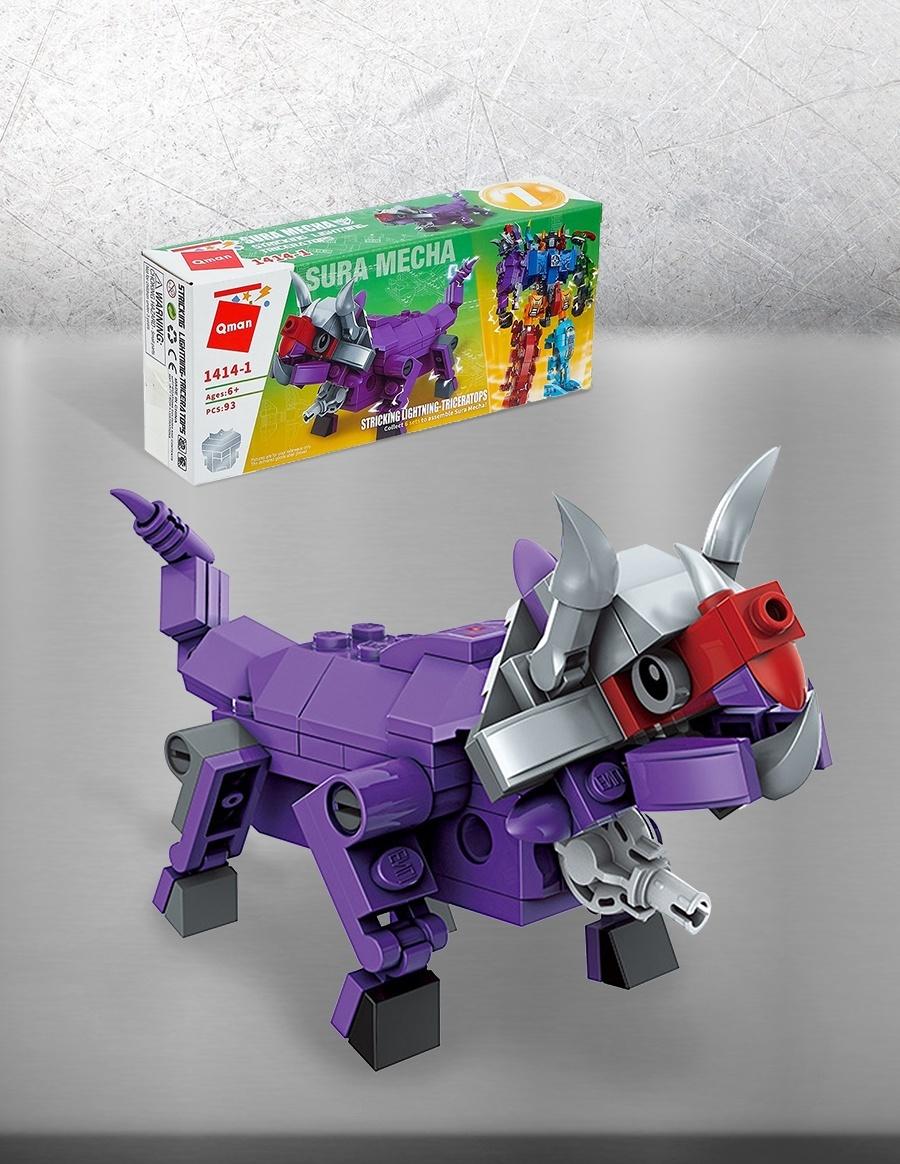 Конструктор «Трицератопс», 93 детали