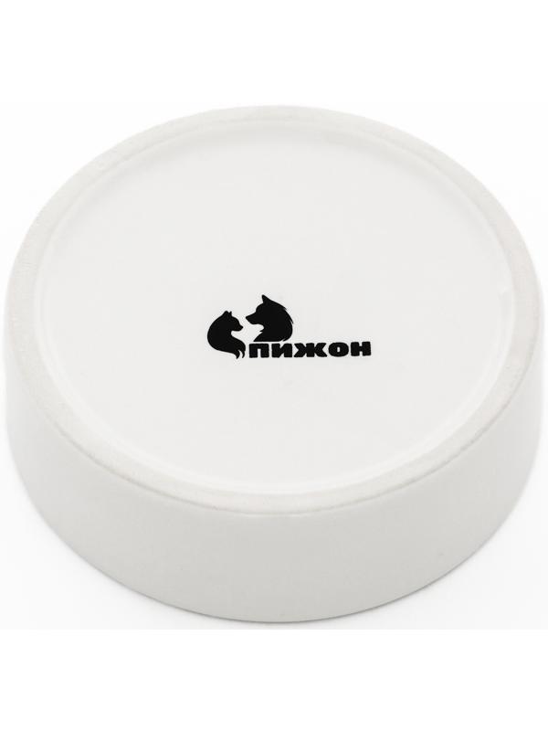 Миска керамическая для терариума 10 х 3 см, белая