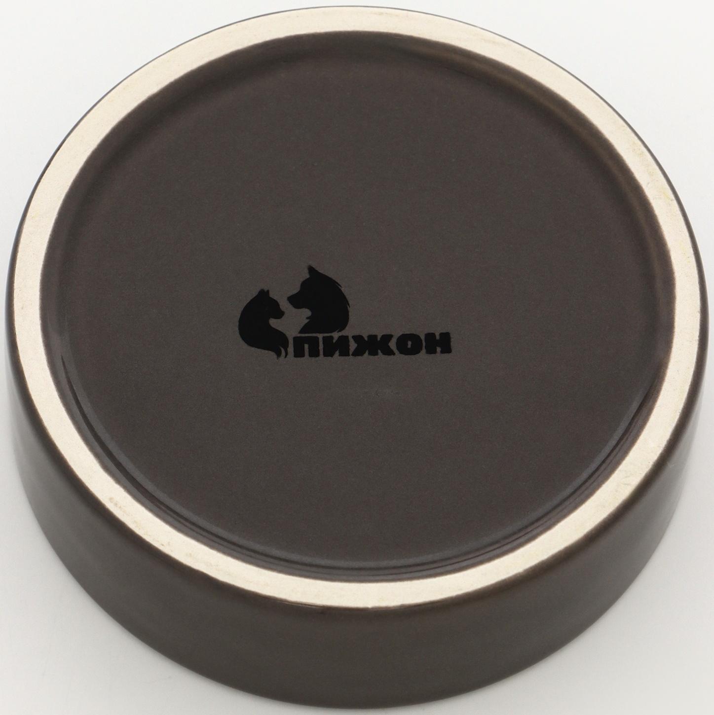 Миска керамическая 10 х 3 см, серая