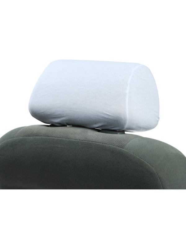 Чехлы на подголовник Лев, белые, набор 2 шт