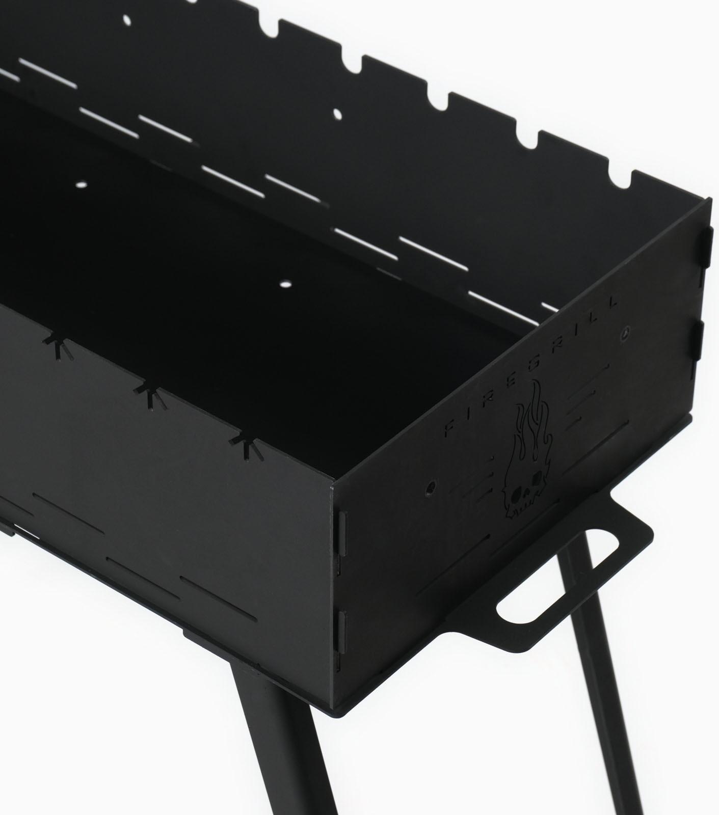 Мангал с ножками, 2 мм, 77.2×34.6×72 см