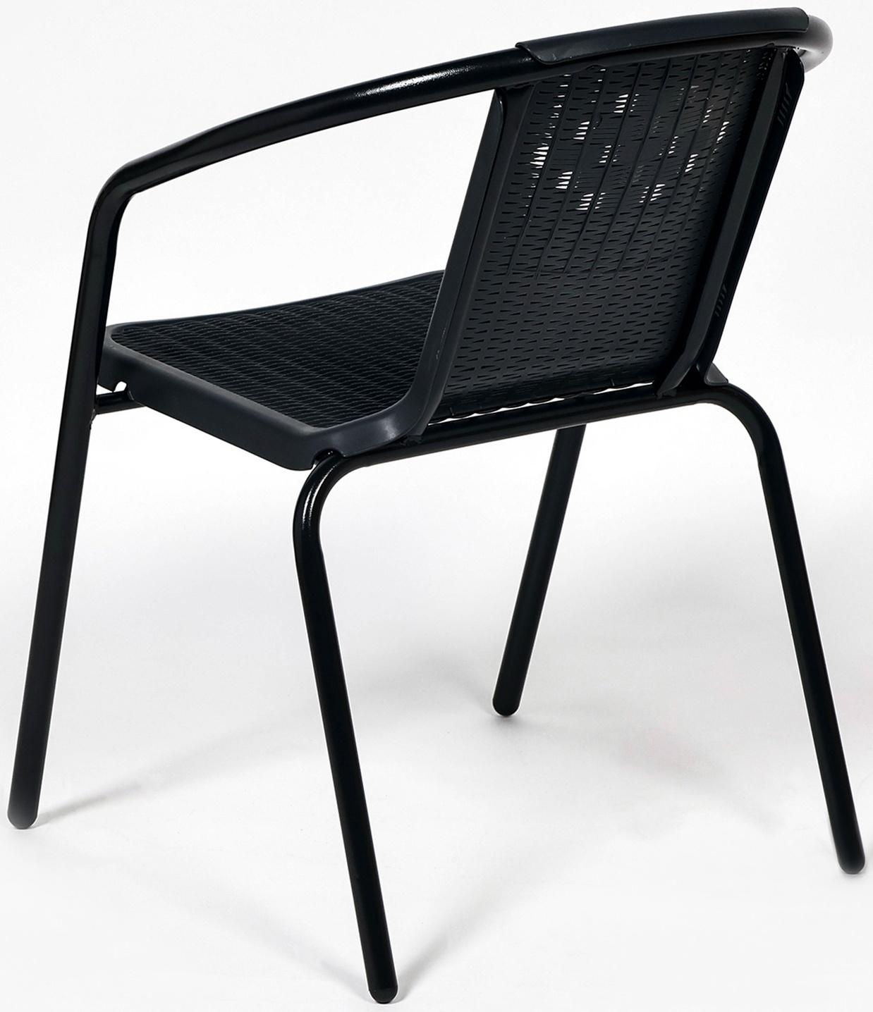 Набор садовой мебели: Стол 120 х 90 х 72 и 4 стула серого цвета